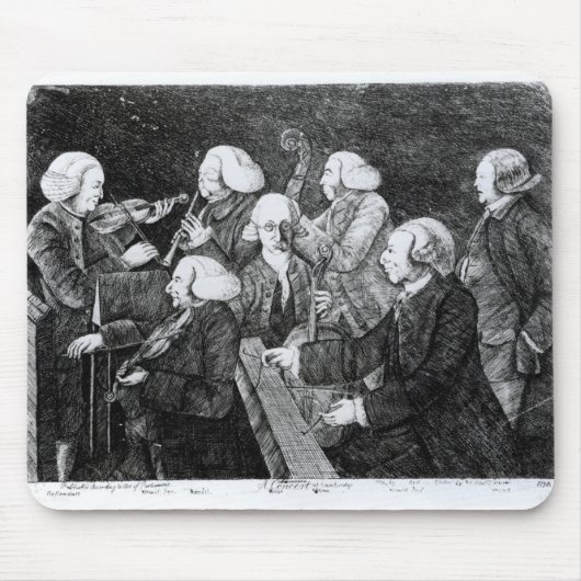 Ein Konzert in Cambridge, 1770 Mousepad (Vorne)