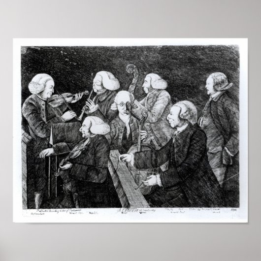 Ein Konzert in Cambridge, 1770 Poster (Vorne)