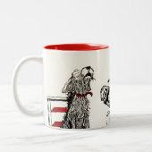 Ein Konzert-Party mit Hundekrähen-alter Zweifarbige Tasse (Links)