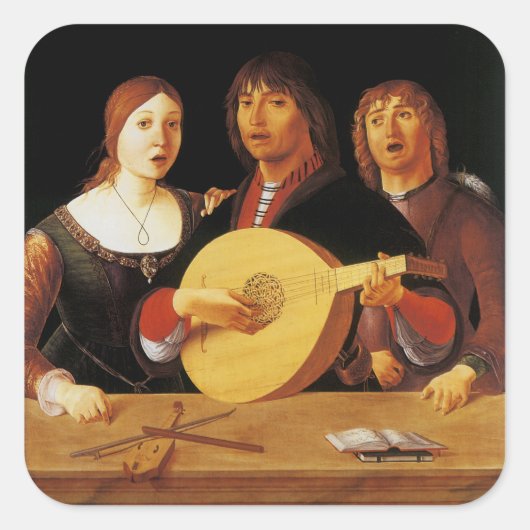 Ein Konzert Quadratischer Aufkleber (Vorderseite)