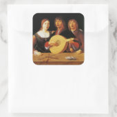 Ein Konzert Quadratischer Aufkleber (Tasche)