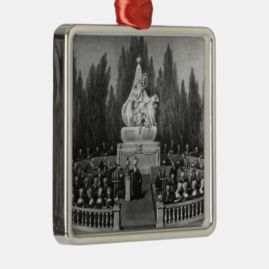 Ein Konzert Silbernes Ornament (Rechts)