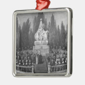 Ein Konzert Silbernes Ornament (Links)