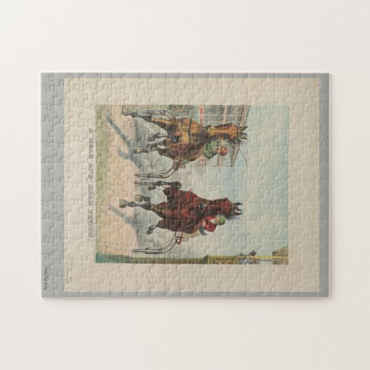 Ein Kopf und ein Kopf-Ende Puzzle (Horizontal)