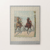 Ein Kopf und ein Kopf-Ende Puzzle (Vertikal)