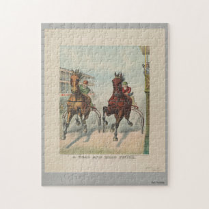 Ein Kopf und ein Kopf-Ende Puzzle