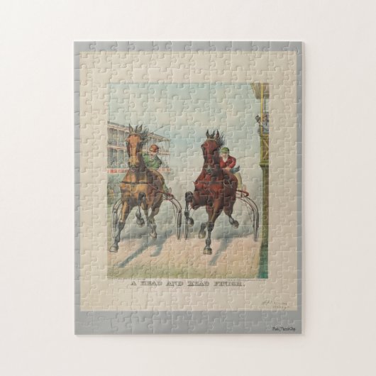 Ein Kopf und ein Kopf-Ende Puzzle (Vertikal)