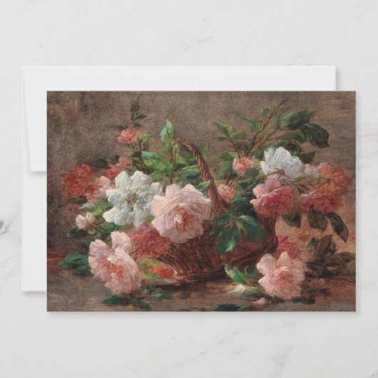 Ein Korb mit Rose | Eugene Petit (Vorderseite)