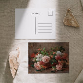 Ein Korb mit Rose | Eugene Petit Postkarte