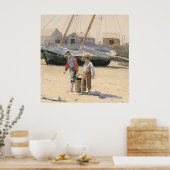 Ein Korb von Clams Poster (Küche)