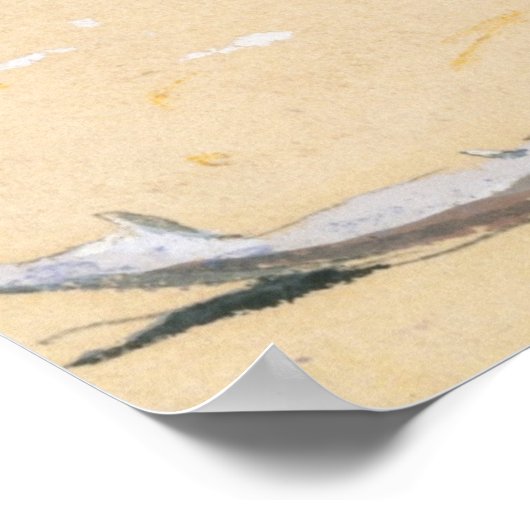 Ein Korb von Clams Poster (Ecke)