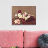 Ein Korb von Rose, 1890 Leinwanddruck (Insitu (Wohnzimmer))