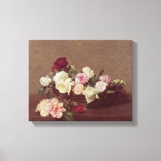 Ein Korb von Rose, 1890 Leinwanddruck (Vorderseite)