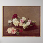 Ein Korb von Rose, 1890 Poster (Vorne)