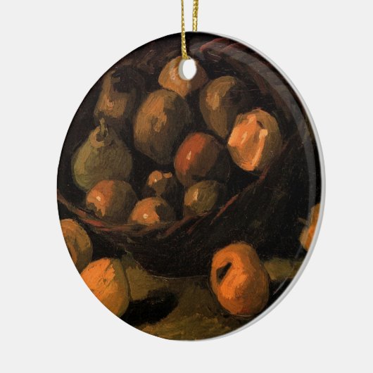 Ein Körbchen Äpfel von Vincent van Gogh Keramikornament (Links)