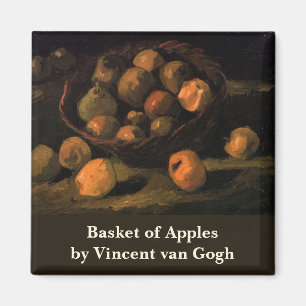 Ein Körbchen Äpfel von Vincent van Gogh Magnet