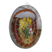 Ein Körbchen mit gelben Eizellen und blumengeschmü Dartscheibe (Vorderseite Links)