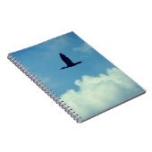 Ein Kormoran im Flug Notizblock (Rechte Seite)