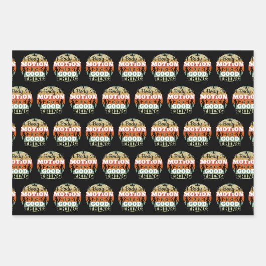 Ein Körper in Bewegung - Mädchen Gymnastik Mindset Geschenkpapier Set (Vorderseite)