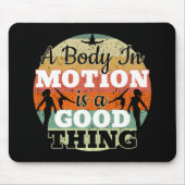 Ein Körper in Bewegung - Mädchen Gymnastik Mindset Mousepad (Vorne)