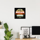 Ein Körper in Bewegung - Mädchen Gymnastik Mindset Poster (Heimbüro)