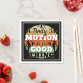 Ein Körper in Bewegung - Mädchen Gymnastik Mindset Serviette (Beispiel)