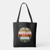 Ein Körper in Bewegung - Mädchen Gymnastik Mindset Tasche (Rückseite)