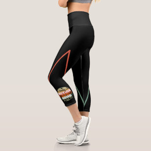 Ein Körper in Bewegung - Mädchen Turnen Mentalität Capri Leggings
