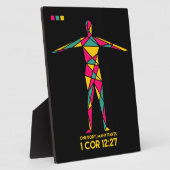 Ein Körper viele Teile Kubismus (1 Korinther 12:27 Fotoplatte (Seite)