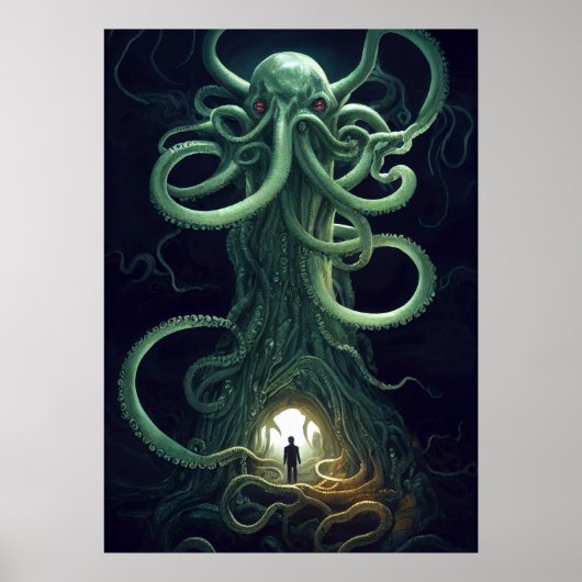 Ein kosmischer Horror Portal Cthulhu Poster (Vorne)