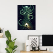 Ein kosmischer Horror Portal Cthulhu Poster (Heimbüro)