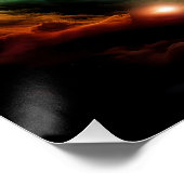 Ein kosmischer Marmor Poster (Ecke)