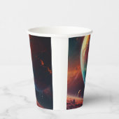 Ein kosmischer Party-Cup Pappbecher (Rechts)