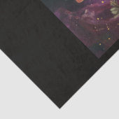 Ein kosmischer Planet und Kristalle - Serie Design Seidenpapier (Ausschnitt)