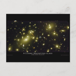 Ein kosmisches Wunderglas - Hubble-Weltraumtelesko Postkarte