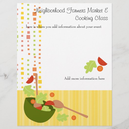 ein köstlicher Salat Flyer (Vorne)