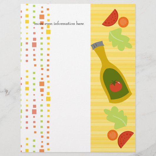 ein köstlicher Salat Flyer (Hinten)