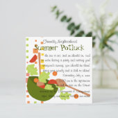 Ein köstlicher Salat mit viel Spaß Einladung (Stehend Vorderseite)