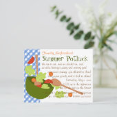 Ein köstlicher Salat mit viel Spaß Einladung (Stehend Vorderseite)