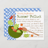 Ein köstlicher Salat mit viel Spaß Einladung (Vorne/Hinten)