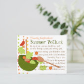 Ein köstlicher Salat mit viel Spaß Einladung (Stehend Vorderseite)