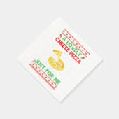 Ein köstliches Pizzeria Shirt Alone Funny Kevin X- Serviette (Ecke)