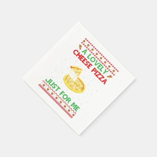 Ein köstliches Pizzeria Shirt Alone Funny Kevin X- Serviette (Ecke)