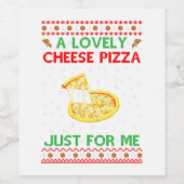 Ein köstliches Pizzeria Shirt Alone Funny Kevin X- Weinetikett (Einzelnes Label)