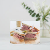 Ein köstliches Sandwich Postkarte (Stehend Vorderseite)