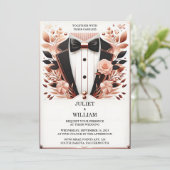 Ein Kostüm Männer Erwachsene Tuxedo kühne Schwarze Einladung (Stehend Vorderseite)