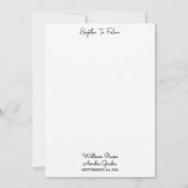 Ein Kostüm Männer Erwachsene Tuxedo kühne Schwarze Einladung (Rückseite)