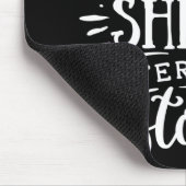 Ein kräftiges Soul glänzt nach - weiß Mousepad (Ecke)