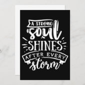 Ein kräftiges Soul glänzt nach - weiß Save The Date (Vorne/Hinten)