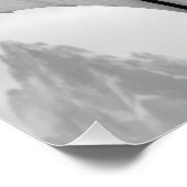 Ein kraftvolles Schwarz-Weiß-Drachendesign mit Poster (Ecke)